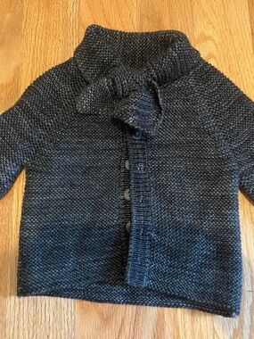 Misha & puff merino gray cardigan 12-18 months